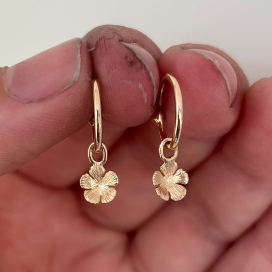 CHLORIS hoop earring | gold or silver