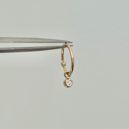SIRIUS hoop earring | gold or silver