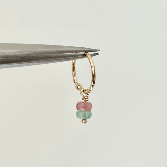 GAIA hoop earring | gold or silver
